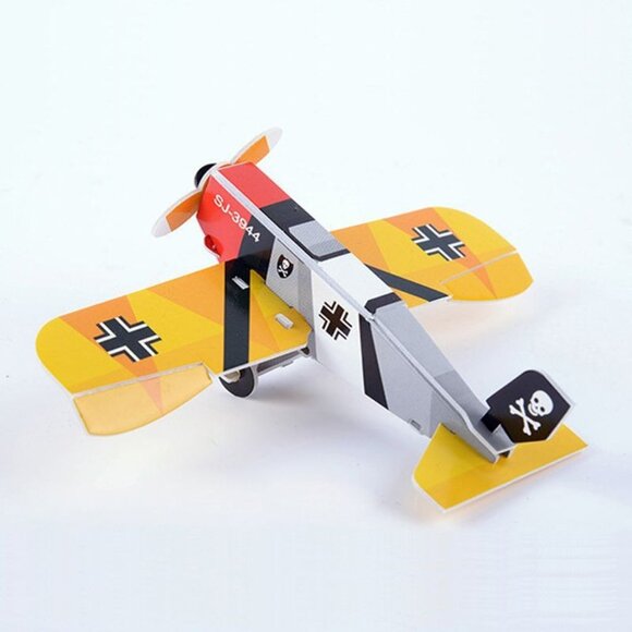 Yujiso Plane Series 3D Puzzle Set 111 Pcs DIY The New World Model Size 44x42x8cm - Picture 8 of 8